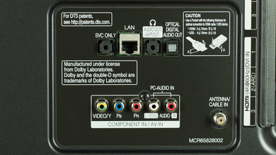 LG UF8500 Rear Inputs Picture