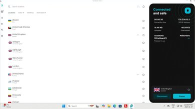 Surfshark VPN VPN Destination Selection Example