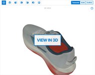 Mizuno Wave Rider 30 3D Model Full Shoe