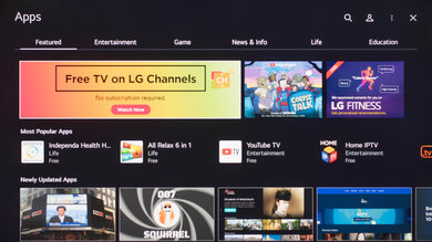 LG UQ9000 Apps Picture