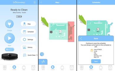 bObsweep Dustin Companion App Screen Grabs