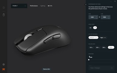 Fnatic BOLT Software settings screenshot