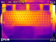 Dell Alienware 18 Area-51 (2025) Keyboard Temps Picture