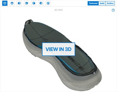 Saucony Tempus 2 3D Model Internal