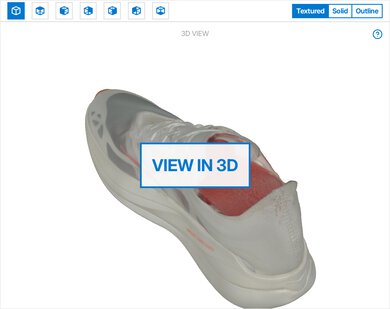 HOKA Rocket X 2 3D Model Full Shoe