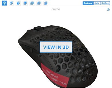 Finalmouse UltralightX Competition 3D Model