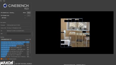 Lenovo IdeaPad Flex 5i 14 (2022) Cinebench R23 Photo