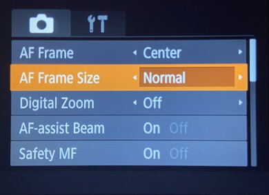 Canon PowerShot SX540 HS Screen Menu Picture