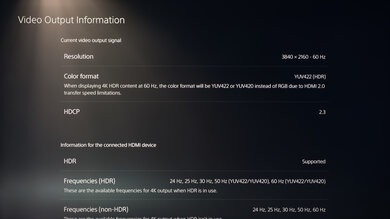 Samsung TU6980 PS5 Screenshot