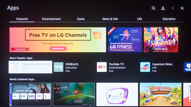 LG B2 OLED Apps Picture