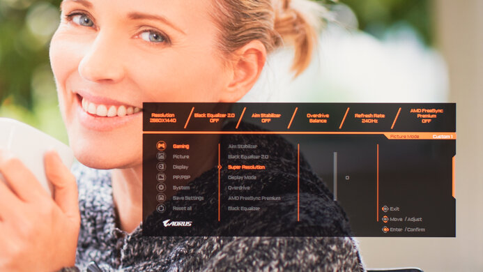 Gigabyte AORUS FI27Q-X OSD Picture