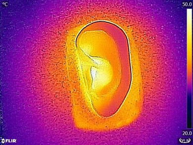 Cowin E7 Wireless Breathability After Picture