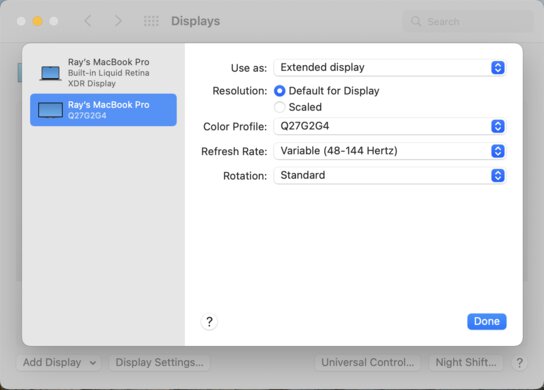 AOC CQ27G2 macOS Screenshot