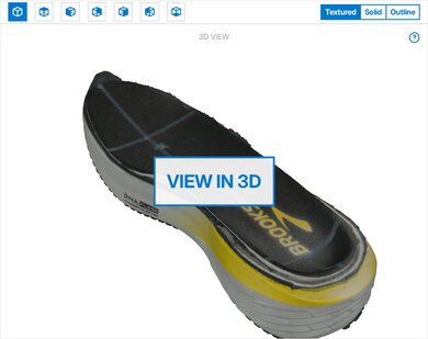 Brooks Launch 12 3D Model Internal