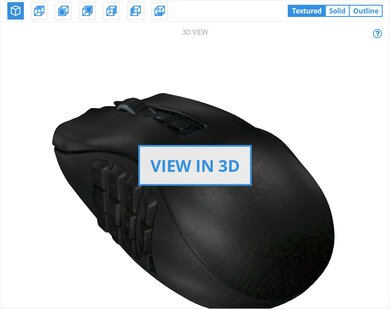 Razer Naga Pro 3D Model