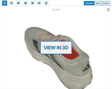 adidas Questar 4 3D Model Full Shoe