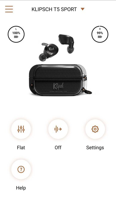 Klipsch T5 II True Wireless Sport App Picture