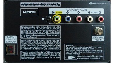 Samsung F5300 Rear inputs