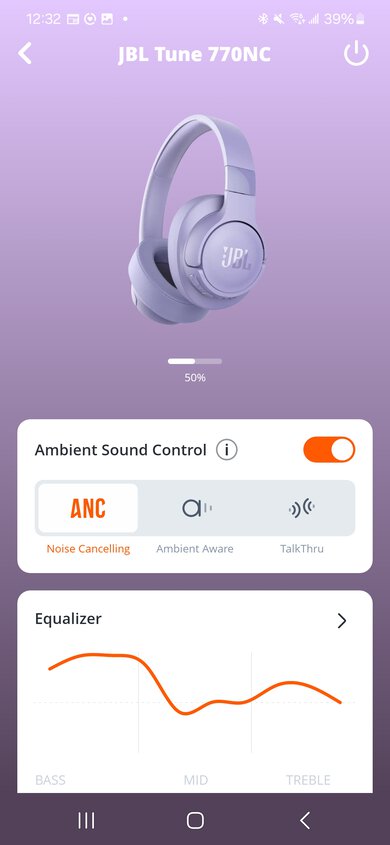 JBL Tune 770NC Wireless App Picture