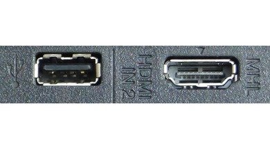 Sony R450 Side inputs