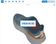 HOKA Bondi 9 3D Model Full Shoe