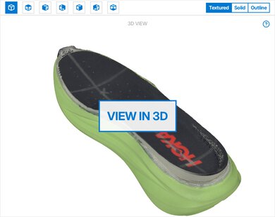 HOKA Mach 7 3D Model Internal