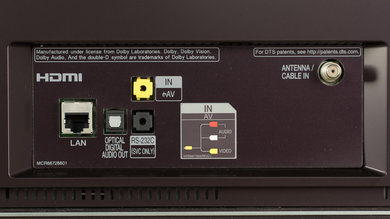 LG E7 OLED Rear Inputs Picture