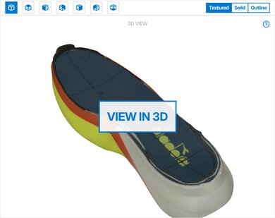 Diadora Gara Carbon 3 3D Model Internal