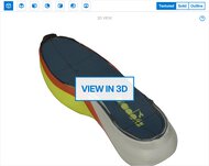 Diadora Gara Carbon 3 3D Model Internal