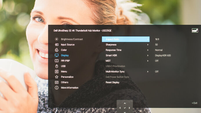 Dell U3225QE OSD Picture