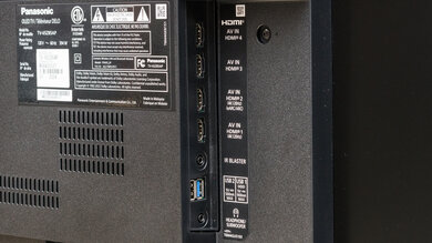 Panasonic Z85A OLED Side Inputs Picture