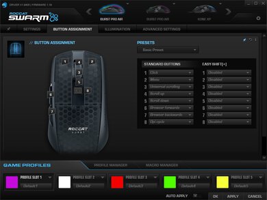 ROCCAT Burst Pro Air Software settings screenshot