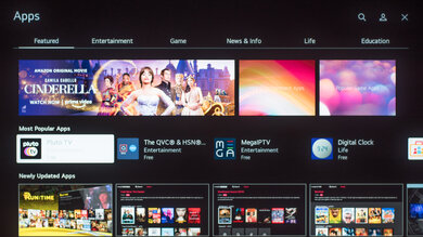 LG QNED99 8k Apps Picture