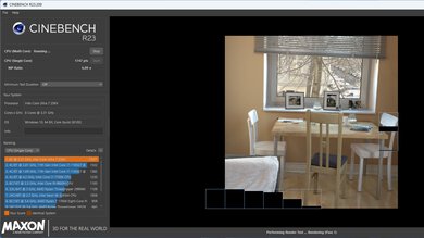 Samsung Galaxy Book5 Pro 360 (2024) Cinebench R23 Photo