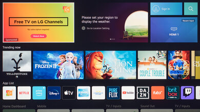 LG UQ8000 Smart TV Picture