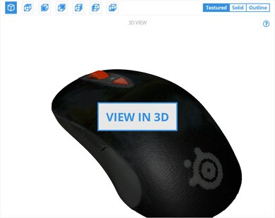 SteelSeries Sensei RAW 3D Model