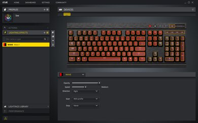 Corsair K70 RAPIDFIRE Software Picture