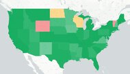 Frigidaire GRFS2853AD Authorized Service Coverage Map