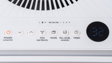 Midea MAD50PS1QWT Controls And Display