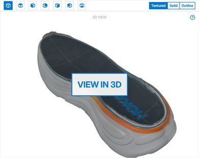 HOKA Bondi 9 3D Model Internal