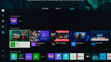 Samsung DU8000 Apps Picture