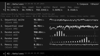 Lenovo Chromebook Duet Gen 9 11 (2024) Storage Performance Image