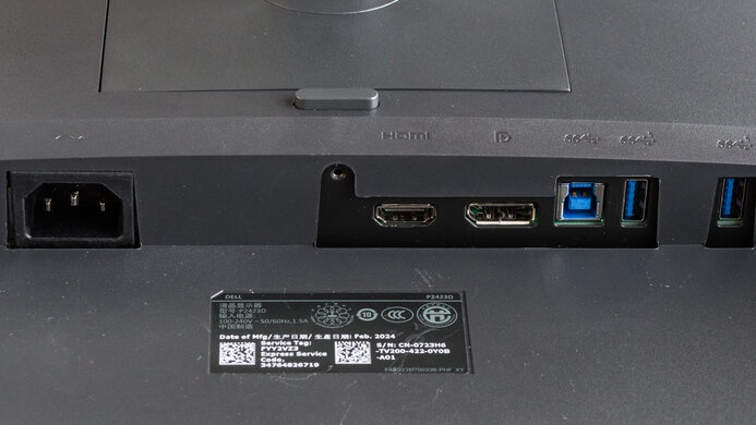 Dell P2423D Inputs 1