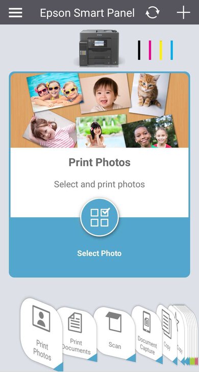 Epson EcoTank Pro ET-5850 App Printscreen