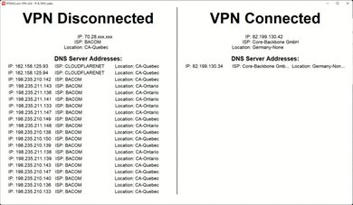 Perfect Privacy IPLEAK.net Screenshot