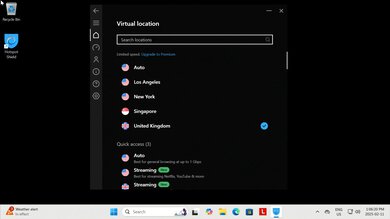 Hotspot Shield Free VPN Destination Selection Example
