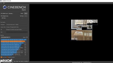 HP ENVY x360 13 (2020) Cinebench R23 Photo