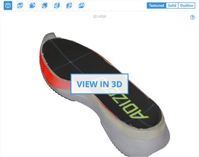 adidas Adizero Boston 12 3D Model Internal