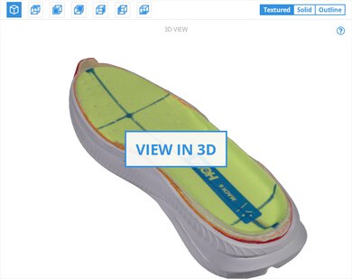 HOKA Mach 6 3D Model Internal