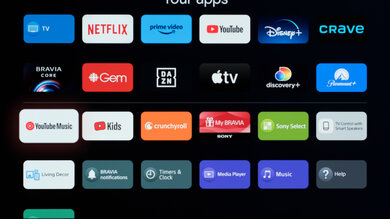 Sony A80L/A80CL OLED Apps Picture